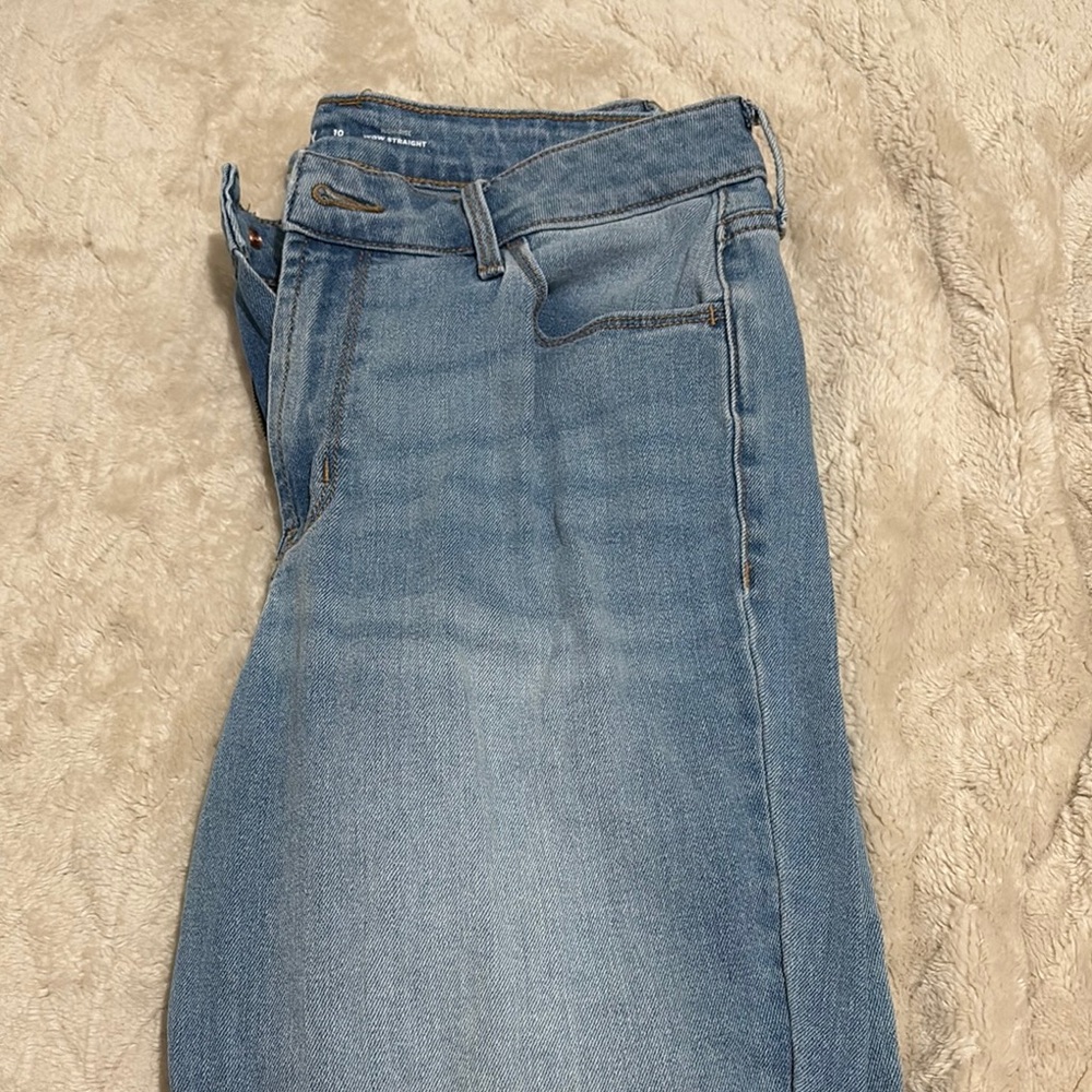 Old Navy Blue Straight Leg Jeans